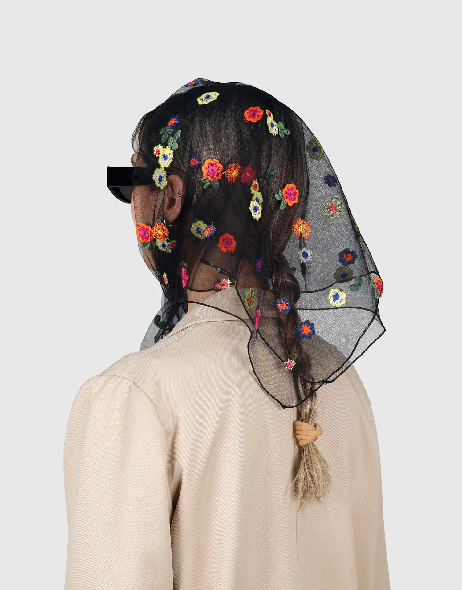 مینی اسکارف گل رنگی
