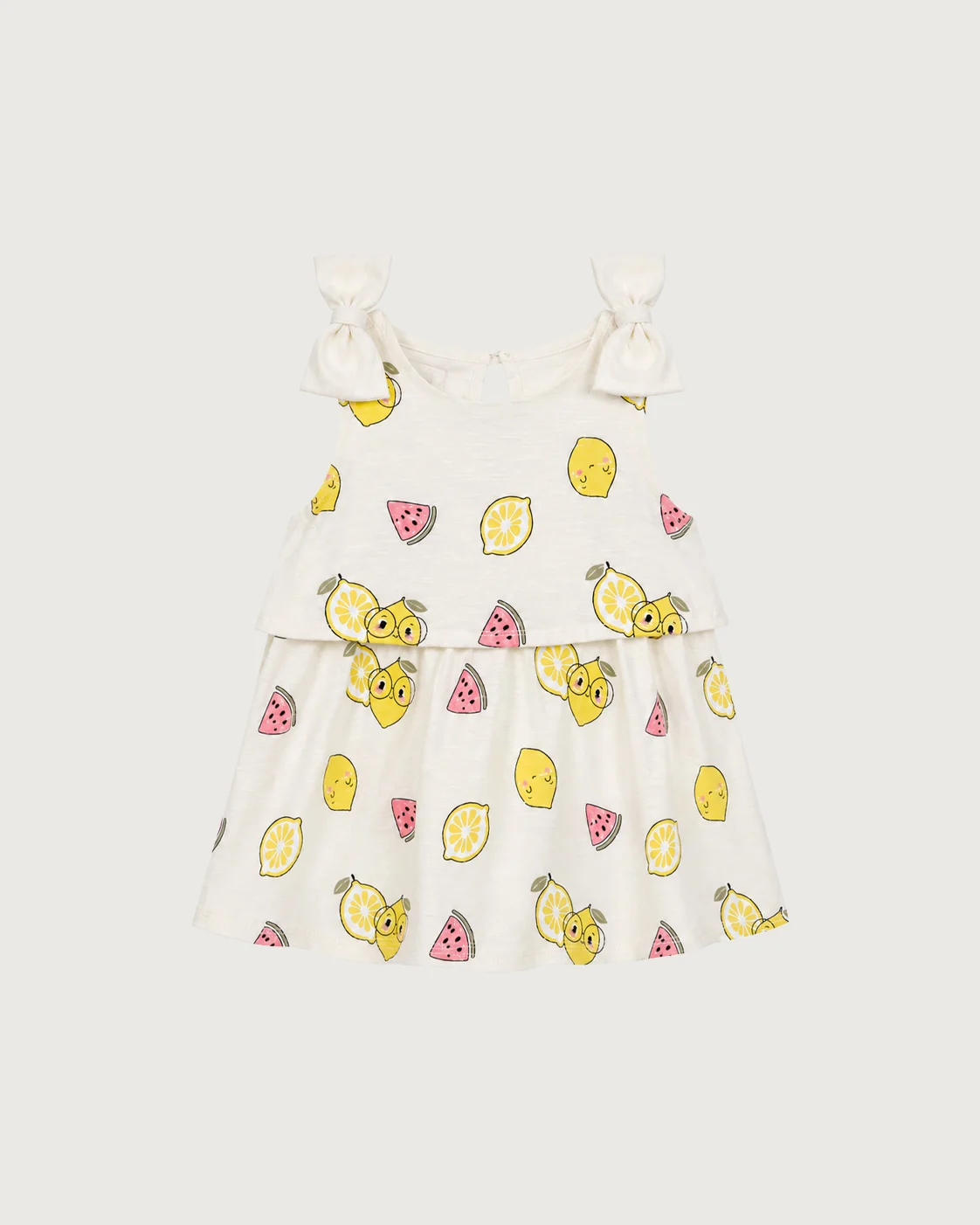 پیراهن لیمو و هندوانه دخترانه 92-68