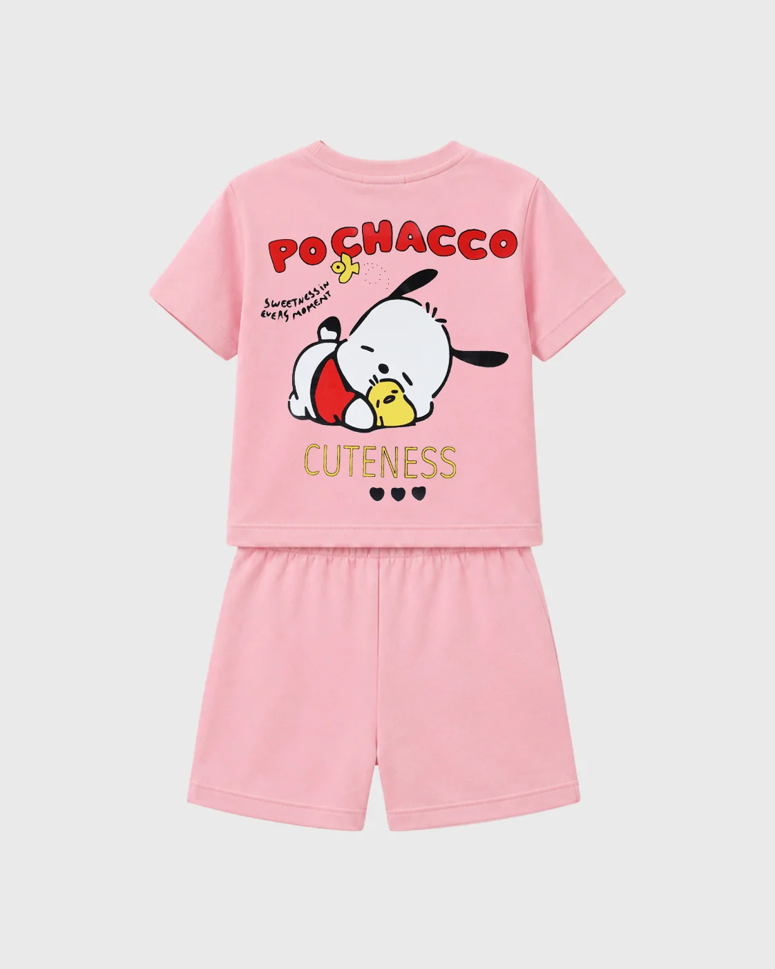 تیشرت و شلوارک چاپ POCHACCO دخترانه
