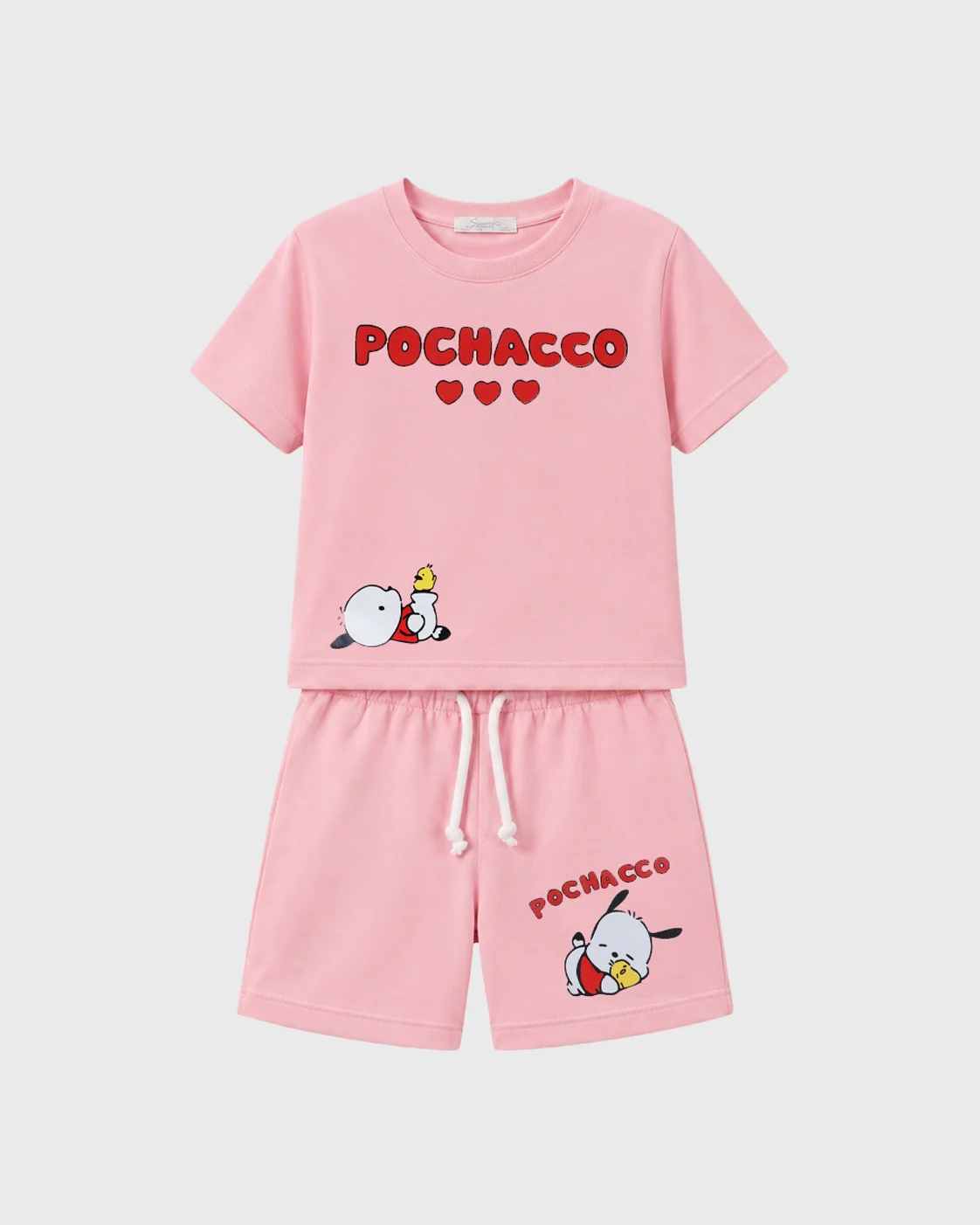 تیشرت و شلوارک چاپ POCHACCO دخترانه