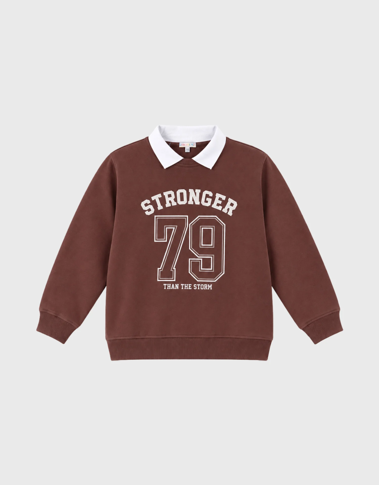 بلوز یقه دار چاپ STRONGER THAN THE STORM پسرانه