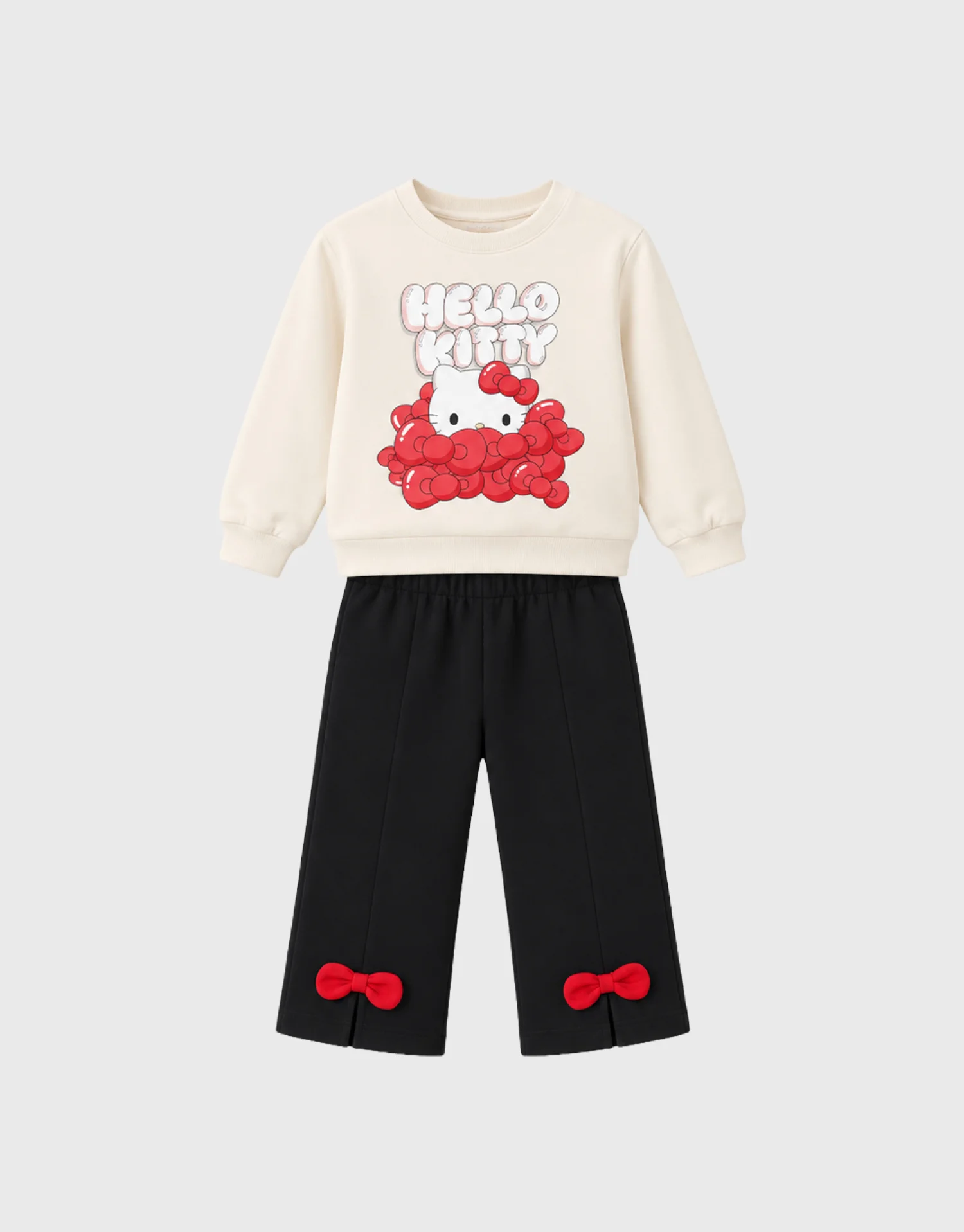 بلوز و شلوار HELLO KITTY دمپا چاكدار 110-98 دخترانه